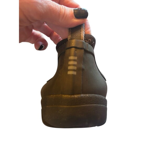 Lands End Rubber Shoes Size 8M Black Slip On Style Waterproof Rain Gardening - Picture 5 of 6